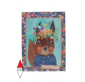 HEYE, , , PUZZLE GRAFICA HEYE SCOIATTOLI SWEET SQUIRREL FLORAL FRIENDS 1000 PZ