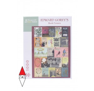 POMEGRANATE, , , PUZZLE ARTE POMEGRANATE GRAFICA EDWARD GOREY S BOOK COVERS 1000 PZ