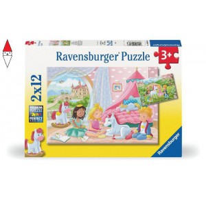 RAVENSBURGER, , , RAVENSBURGER PUZZLE 2X12 PZ UN AMICIZIA INCANTEVOLE