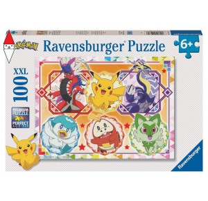 RAVENSBURGER, , , RAVENSBURGER PUZZLE 100 PZ XXL POKEMON