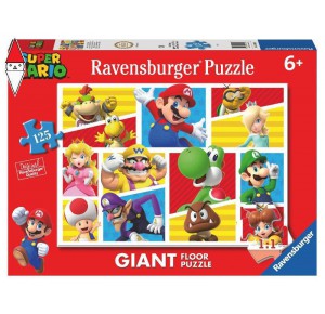 RAVENSBURGER, , , RAVENSBURGER PUZZLE 125 GIANT SUPER MARIO