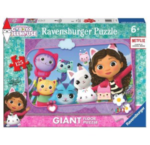 RAVENSBURGER, , , PUZZLE RAVENSBURGER PUZZLE 125 GIANT GABBY S DOLLHOUSE