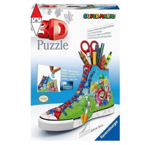 RAVENSBURGER, , , PUZZLE 3D RAVENSBURGER PUZZLE 3D SNEAKER SUPER MARIO