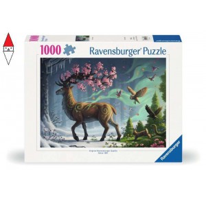 RAVENSBURGER, , , PUZZLE ANIMALI RAVENSBURGER CERVO IN PRIMAVERA 1000 PZ