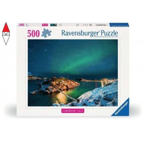 RAVENSBURGER, , , PUZZLE RAVENSBURGER AURORA BOREALE A TROMSO NORVEGIA