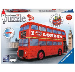 RAVENSBURGER, , , PUZZLE RAVENSBURGER PUZZLE 3D LONDON BUS