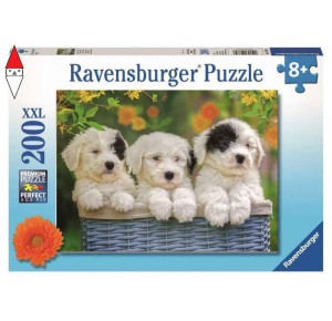 RAVENSBURGER, , , PUZZLE RAVENSBURGER PUZZLE 200 PZ TRIO DI CUCCIOLI