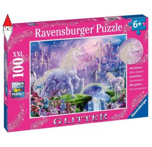 RAVENSBURGER, , , PUZZLE RAVENSBURGER PUZZLE 100 PZ REGNO UNICORNO