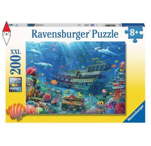 RAVENSBURGER, , , PUZZLE RAVENSBURGER PUZZLE 200 PZ SCOPERTA SUBACQUEA