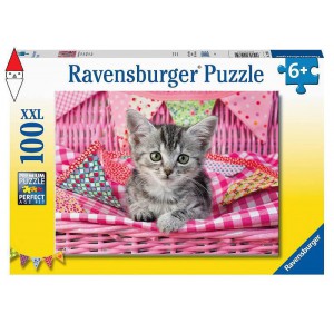 RAVENSBURGER, , , PUZZLE RAVENSBURGER PUZZLE 100 PZ BEL GATTINO