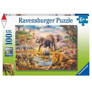 RAVENSBURGER, , , PUZZLE RAVENSBURGER PUZZLE 100 PZ LA SAVANA AFRICANA