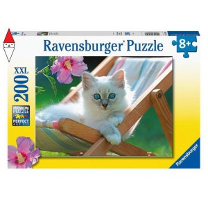 RAVENSBURGER, , , PUZZLE RAVENSBURGER PUZZLE 200 PZ MICIO BIANCO