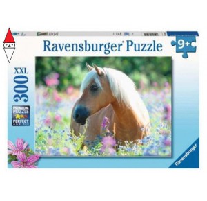 RAVENSBURGER, , , PUZZLE RAVENSBURGER PUZZLE 300 PZ CAVALLO TRA I FIORI