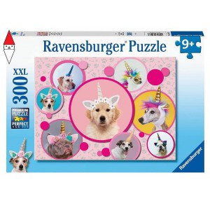 RAVENSBURGER, , , PUZZLE RAVENSBURGER PUZZLE 300 PZ CAGNOLINI UNICORNO