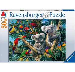 RAVENSBURGER, , , PUZZLE ANIMALI RAVENSBURGER KOALA NELL ALBERO 500 PZ