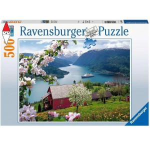 RAVENSBURGER, , , PUZZLE PAESAGGI RAVENSBURGER IDILIO SCANDINAVO 500 PZ