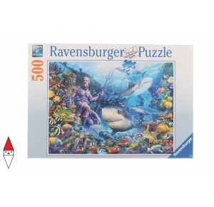 RAVENSBURGER, , , PUZZLE ANIMALI RAVENSBURGER FONDALI MARINI RE DEL MARE 500 PZ