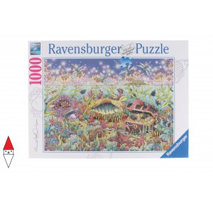 RAVENSBURGER, , , PUZZLE GRAFICA RAVENSBURGER CREPUSCOLO NEL REGNO SOTTOMARINO 1000 PZ