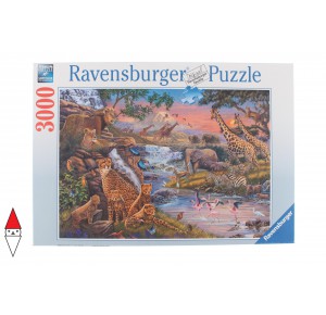 RAVENSBURGER, , , PUZZLE ANIMALI RAVENSBURGER ANIMALI VARI IL REGNO ANIMALE 3000 PZ