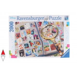 RAVENSBURGER, , , PUZZLE DISNEY RAVENSBURGER CARTONI ANIMATI I MIEI FRANCOBOLLI PREFERITI 2000 PZ