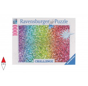 RAVENSBURGER, , , PUZZLE TEMATICO RAVENSBURGER COLORI CHALLENGE GLITTER 1000 PZ