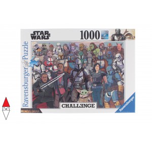 RAVENSBURGER, , , PUZZLE TEMATICO RAVENSBURGER STAR WARS BABY YODA CHALLENGE 1000 PZ