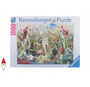 RAVENSBURGER, , , PUZZLE GRAFICA RAVENSBURGER FANTASY IL GIARDINO SEGRETO 1000 PZ