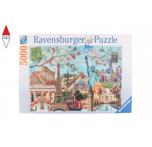 RAVENSBURGER, , , PUZZLE EDIFICI RAVENSBURGER BIG CITY COLLAGE 5000 PZ