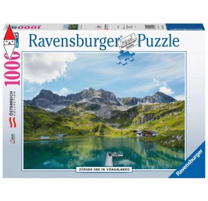 RAVENSBURGER, , , PUZZLE PAESAGGI RAVENSBURGER LAGO ZURSER A VORARLBERG 1000 PZ