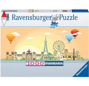 RAVENSBURGER, , , PUZZLE GRAFICA RAVENSBURGER UN GIORNO A PARIGI PANORAMA 1007 PZ