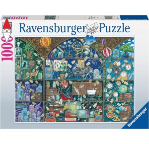 RAVENSBURGER, , , PUZZLE TEMATICO RAVENSBURGER LIBRERIA DELLE CURIOSITA 1000 PZ