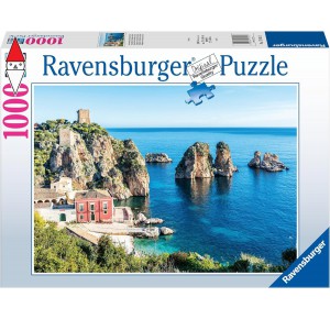 RAVENSBURGER, , , PUZZLE PAESAGGI RAVENSBURGER FARAGLIONI DI SCOPELLO SICILIA 1000 PZ