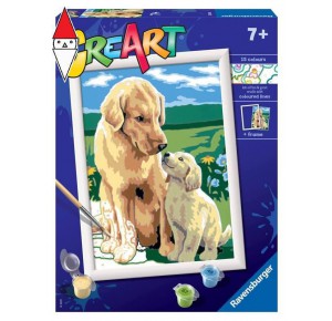 RAVENSBURGER, , , GIOCO EDUCATIVO RAVENSBURGER CREART SERIE D RETRIEVER SUL PRATO