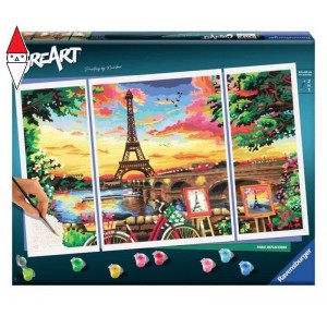 RAVENSBURGER, , , GIOCO EDUCATIVO RAVENSBURGER CREART SERIE PREMIUM TRITTICO - PARIS REFLECTIONS