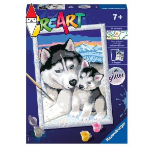 RAVENSBURGER, , , GIOCO EDUCATIVO RAVENSBURGER CREART SERIE D CLASSIC - HUSKY