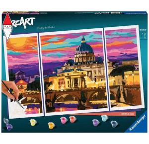 RAVENSBURGER, , , GIOCO CREATIVO RAVENSBURGER CREART SERIE PREMIUM TRITTICO - ROMA