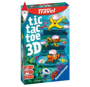 RAVENSBURGER, , , GIOCO DA TAVOLO RAVENSBURGER TRAVEL TIC TAC TOE 3D