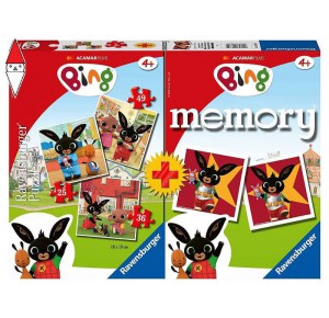 RAVENSBURGER, , , GIOCO DA TAVOLO RAVENSBURGER MEMORY + 3 PUZZLE BING