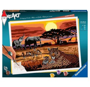 RAVENSBURGER, , , GIOCO EDUCATIVO RAVENSBURGER CREART SERIE PREMIUM B VITA NELLA SAVANA