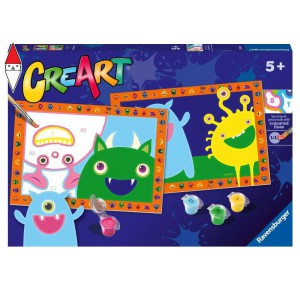 RAVENSBURGER, , , GIOCO EDUCATIVO RAVENSBURGER CREART SERIE JUNIOR 2 X MONSTERS