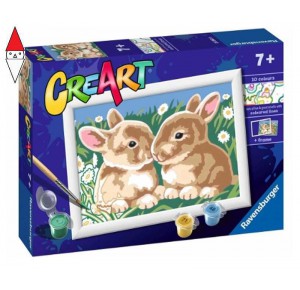 RAVENSBURGER, , , GIOCO EDUCATIVO RAVENSBURGER CREART SERIE E CLASSIC - TENERI CONIGLIETTI