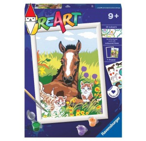 RAVENSBURGER, , , GIOCO EDUCATIVO RAVENSBURGER CREART SERIE D CLASSIC PULEDRO CON GATTINI