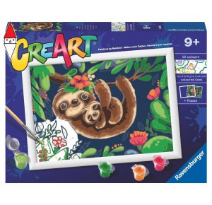 RAVENSBURGER, , , GIOCO EDUCATIVO RAVENSBURGER CREART SERIE D CLASSIC VITA DA BRADIPO