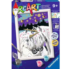 RAVENSBURGER, , , GIOCO EDUCATIVO RAVENSBURGER CREART SERIE E CLASSIC - UNICORNI INNAMORATI