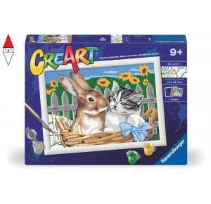 RAVENSBURGER, , , GIOCO EDUCATIVO RAVENSBURGER CREART SERIE D CLASSIC AMICI NELLA CESTA