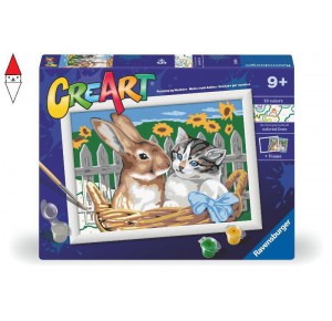 RAVENSBURGER, , , GIOCO EDUCATIVO RAVENSBURGER CREART SERIE D CLASSIC AMICI NELLA CESTA