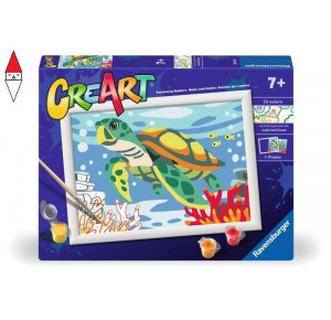 RAVENSBURGER, , , GIOCO EDUCATIVO RAVENSBURGER CREART SERIE D TARTARUGA MARINA