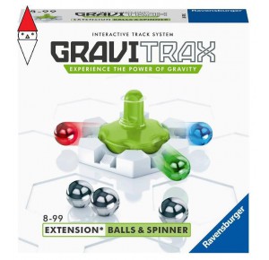 RAVENSBURGER, , , GIOCO EDUCATIVO RAVENSBURGER GRAVITRAX BALLS & SPINNER