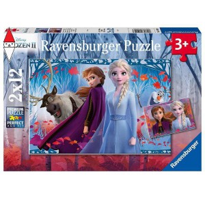 RAVENSBURGER, , , PUZZLE RAVENSBURGER PUZZLE 2X12 PZ FROZEN 2