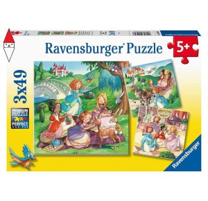 RAVENSBURGER, , , PUZZLE RAVENSBURGER PUZZLE 3X49 PZ PICCOLE PRINCIPESSINE